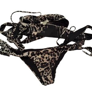Roberto Cavalli Leopard Print Bikini